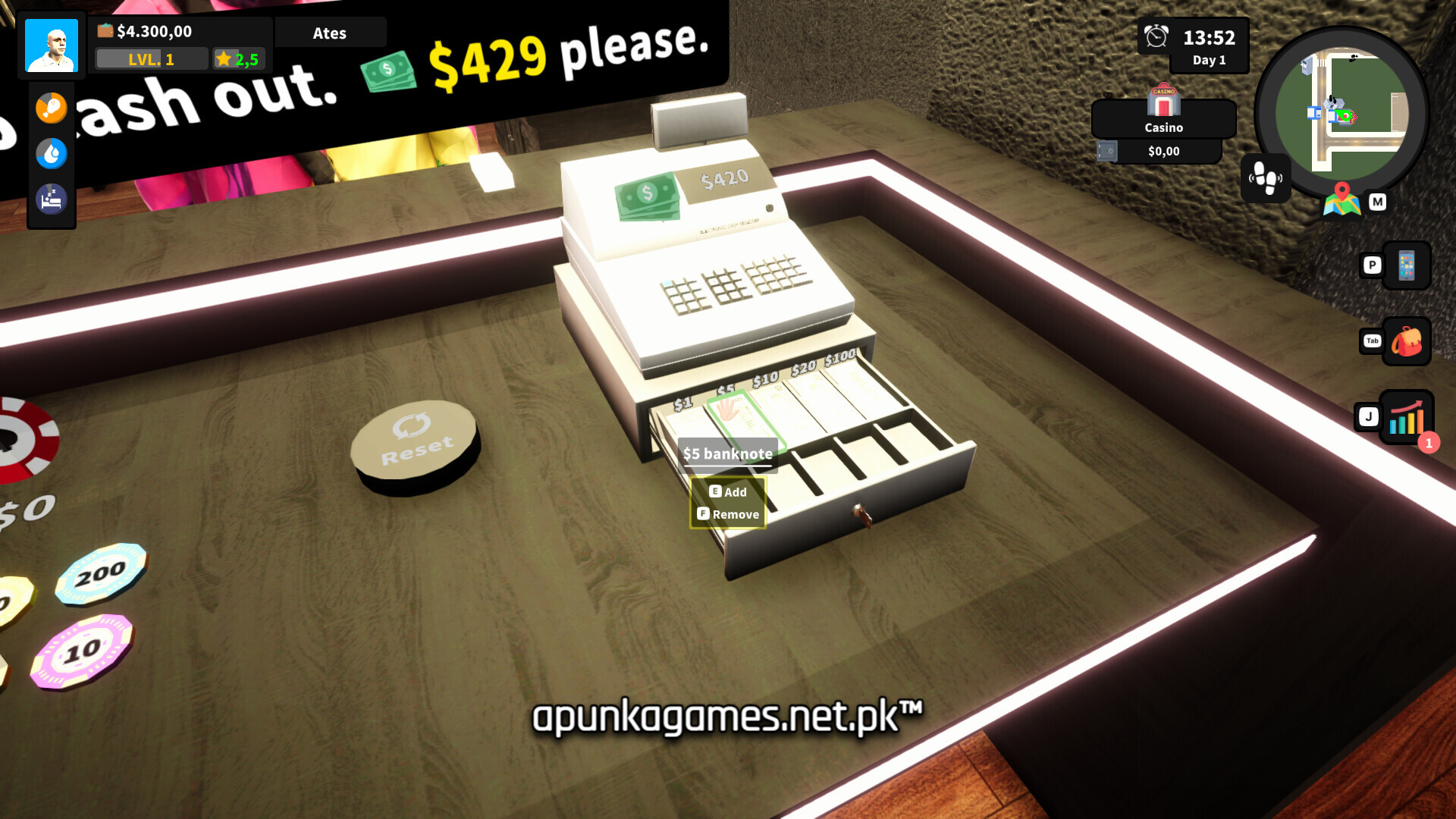 Casino Management Simulator
